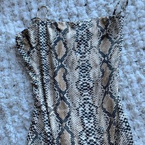 Snakeskin Windsor bodysuit
